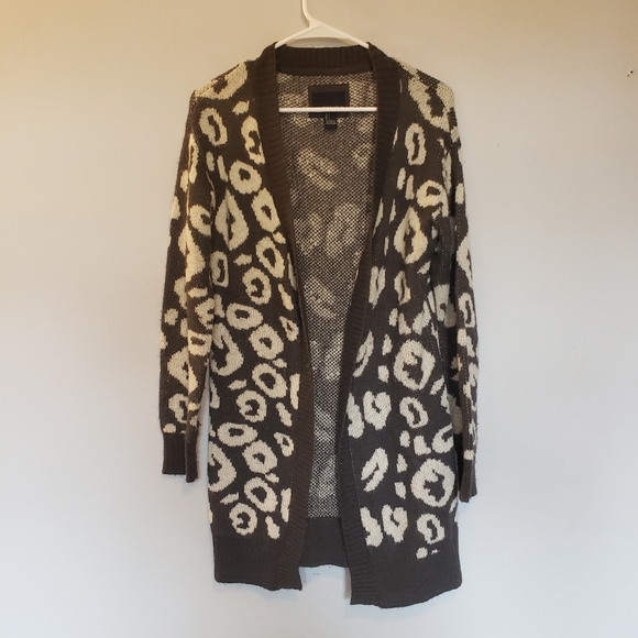Forever 21 Long Print Cardigan Size S - Picture 1 of 3
